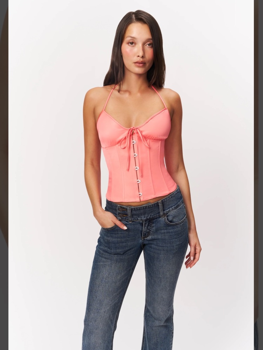 Danielle Guizio Coral Marina Corset S